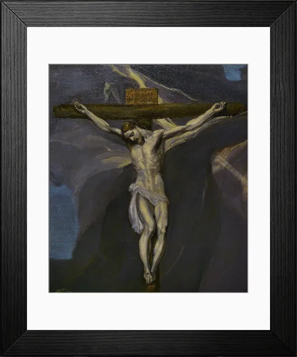Framed Print : Crucifixion, by El Greco (1541-1614), circa 1575-1577