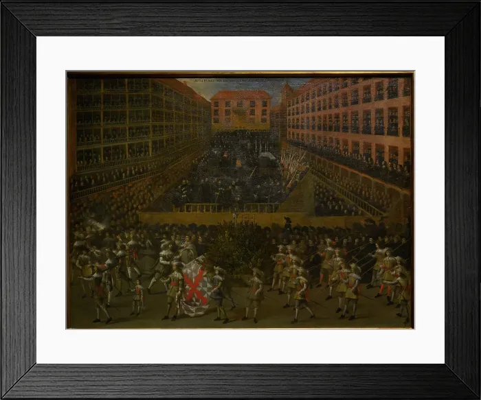 Framed Print : Madrid School. Auto-da-fe, 1656. Toledo, Spain Framed Print : Madrid School. Auto-da-fe, 1656. Toledo, Spain