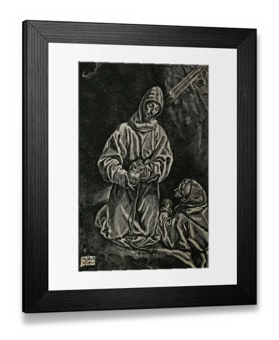 Framed Print : St Francis and Brother Leo Framed Print : St Francis and Brother Leo