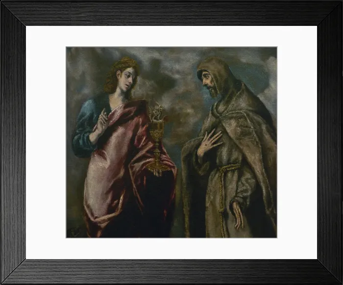 Framed Print : St John the Evangelist and St Francis of Assisi Framed Print : St John the Evangelist and St Francis of Assisi