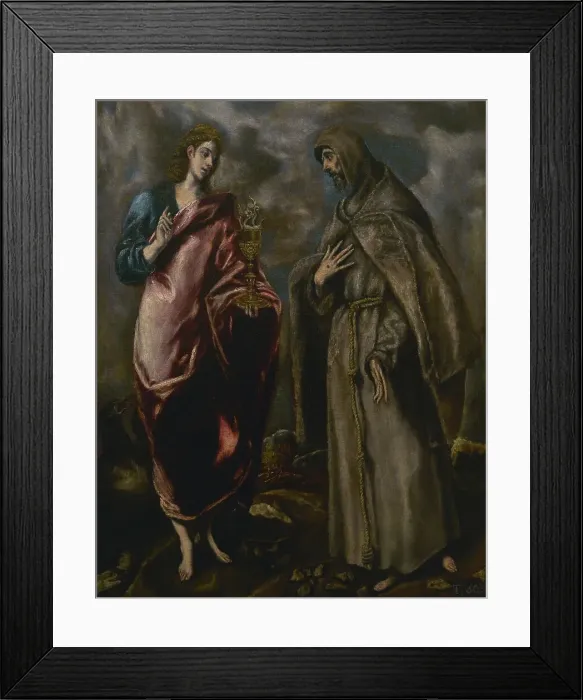 Framed Print : Saint John the Evangelist and Saint Francis of Assisi Framed Print : Saint John the Evangelist and Saint Francis of Assisi