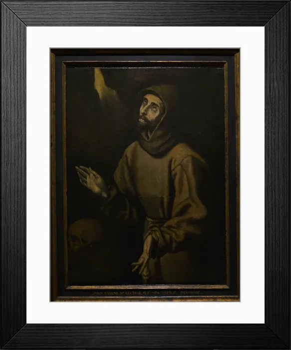 Framed Print : The Ectasy of St Francis of Assisi, circa 1685 by Blas Munoz Framed Print : The Ectasy of St Francis of Assisi, circa 1685 by Blas Munoz