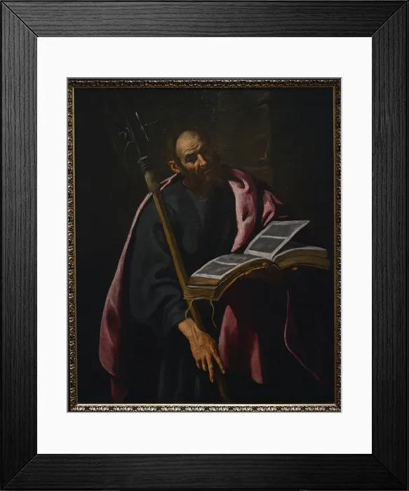Framed Print : Saint Matthias, by Luis Tristan (1580-1624), circa 1620 Framed Print : Saint Matthias, by Luis Tristan (1580-1624), circa 1620
