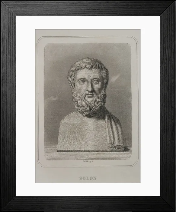 Framed Print : Solon (ca. 640 BC - ca. 558 BC) Framed Print : Solon (ca. 640 BC - ca. 558 BC)