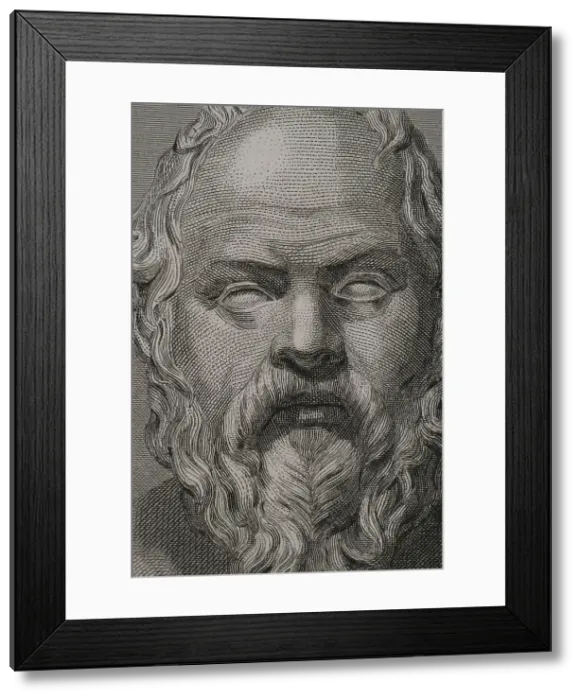Framed Print : Socrates (469 BC - 399 BC). Greek philosopher. Portrait Framed Print : Socrates (469 BC - 399 BC). Greek philosopher. Portrait