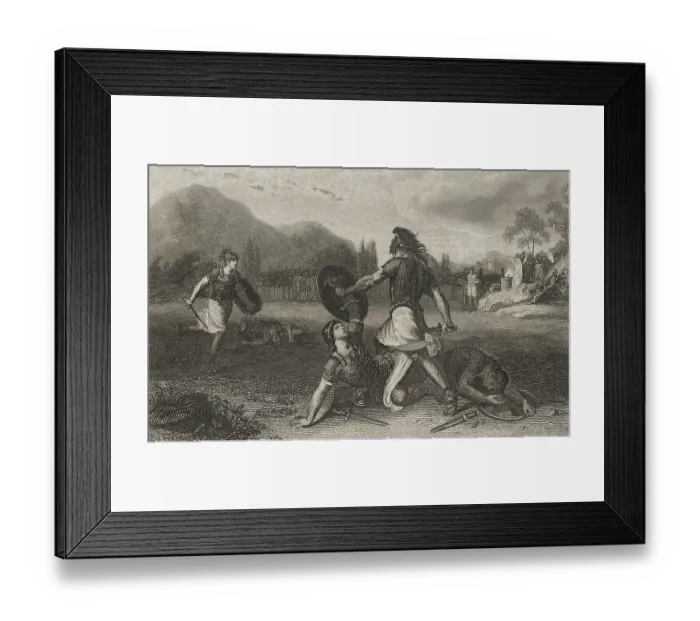 Framed Print : Fight between the Horatii and the Curiatii Framed Print : Fight between the Horatii and the Curiatii