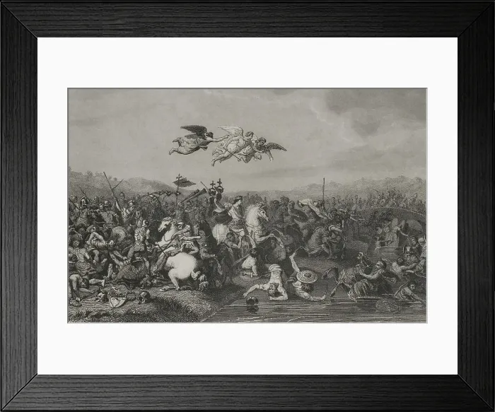 Framed Print : Battle of Constantine against Maxentius (Milvian Bridge) Framed Print : Battle of Constantine against Maxentius (Milvian Bridge)