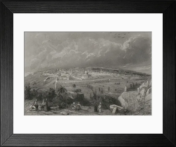 Framed Print : Israel. Panoramic view of Jerusalem Framed Print : Israel. Panoramic view of Jerusalem