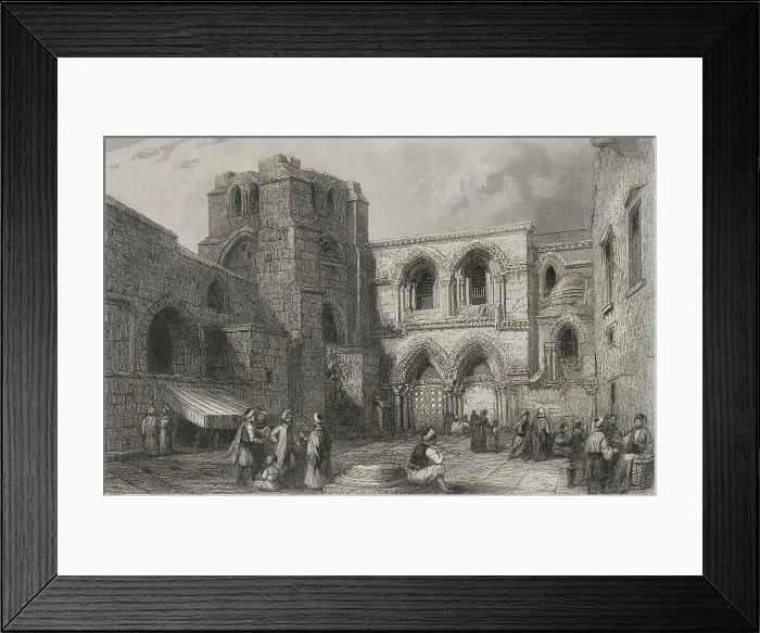 Framed Print : Jerusalem. Entrance to the Church of the Holy Sepulchre Framed Print : Jerusalem. Entrance to the Church of the Holy Sepulchre