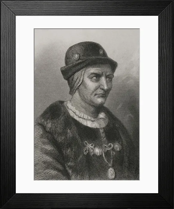 Framed Print : Louis XI (1423-1483), nicknamed the Prudent Framed Print : Louis XI (1423-1483), nicknamed the Prudent