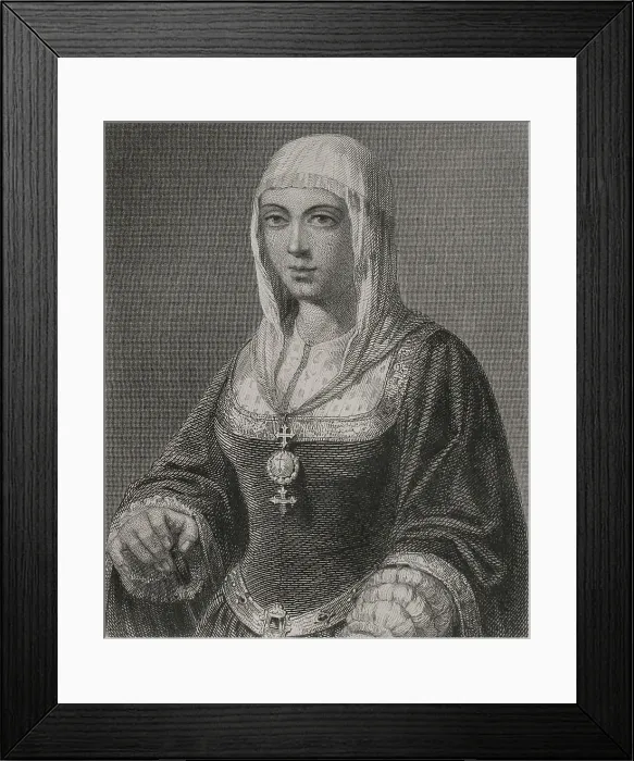 Framed Print : Isabella I (1451-1504). Queen of Castile (1474-1504) Framed Print : Isabella I (1451-1504). Queen of Castile (1474-1504)