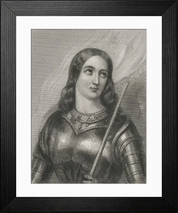 Framed Print : Saint Joan of Arc (1412-1431), so-called the Maid of Orleans Framed Print : Saint Joan of Arc (1412-1431), so-called the Maid of Orleans