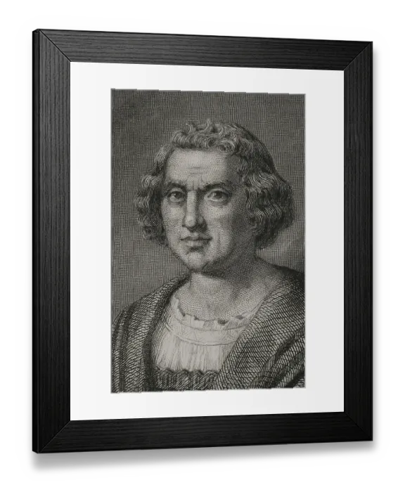 Framed Print : Christopher Columbus (1451-1506). Navigator Framed Print : Christopher Columbus (1451-1506). Navigator