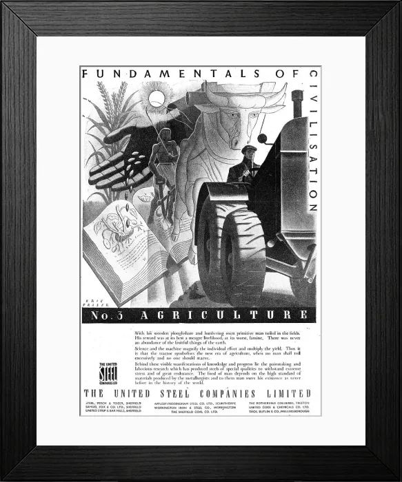 Framed Print : The British United Steel Companies Framed Print : The British United Steel Companies