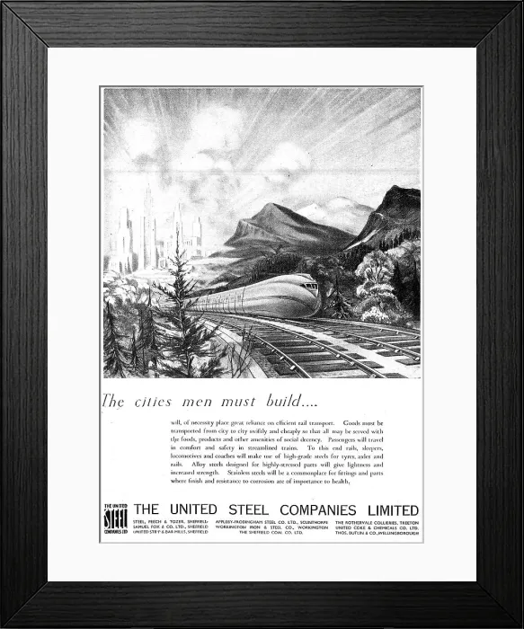 Framed Print : The U.K. United Steel Companies Framed Print : The U.K. United Steel Companies