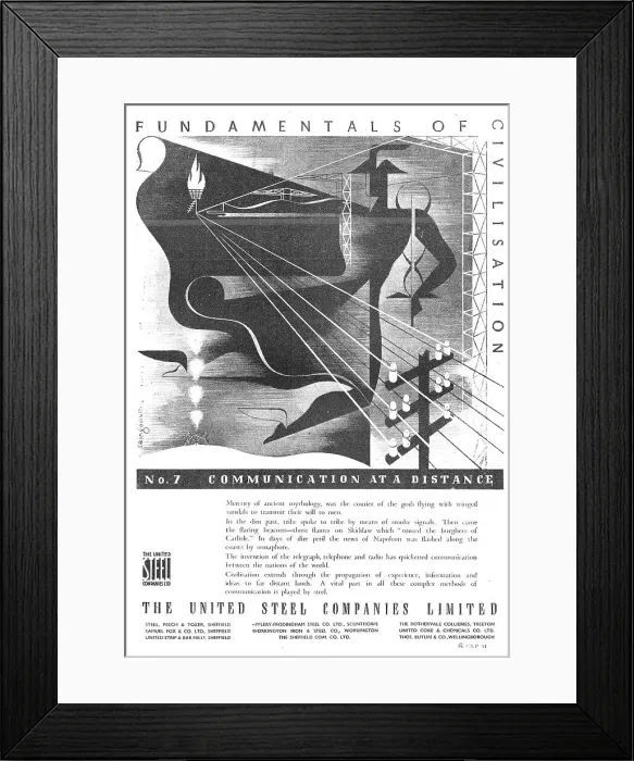 Framed Print : United Steel Companies. Sheffiled Coal Rothervale Collieries