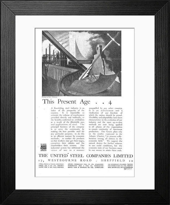 Framed Print : The United Steel Companies Framed Print : The United Steel Companies