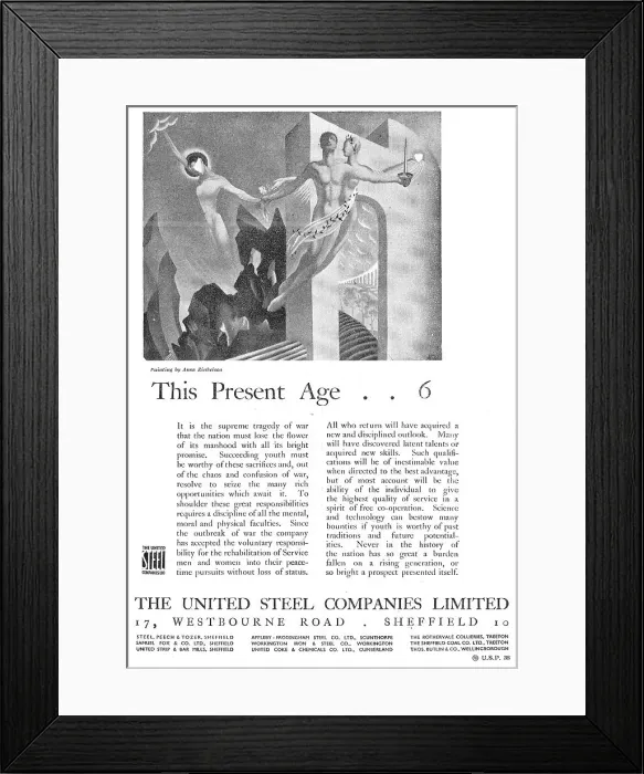 Framed Print : The United Steel Companies Framed Print : The United Steel Companies