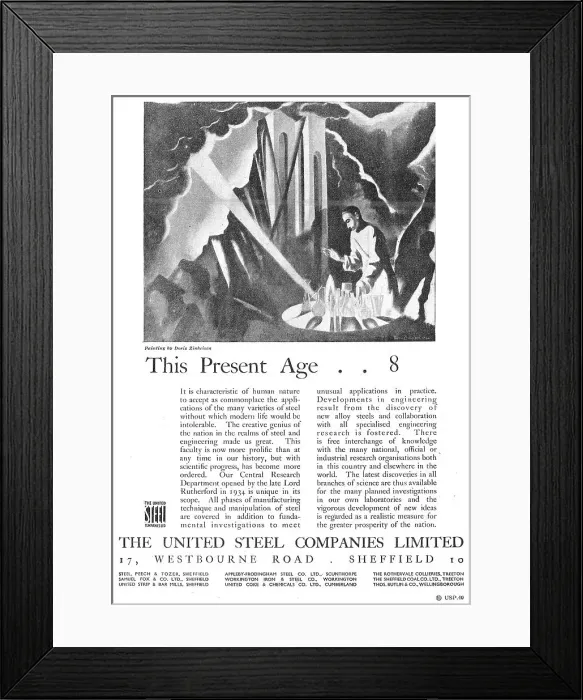 Framed Print : The United Steel Companies Framed Print : The United Steel Companies