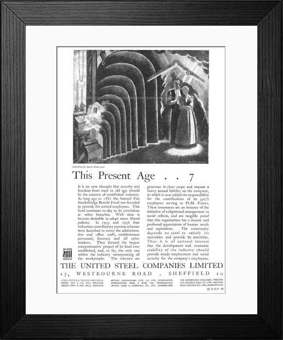Framed Print : The United Steel Companies Framed Print : The United Steel Companies