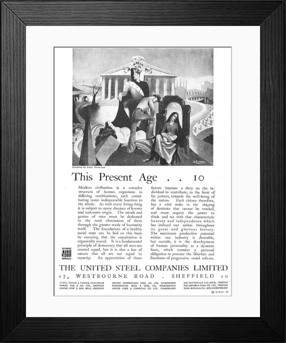 Framed Print : The United Steel Companies Framed Print : The United Steel Companies
