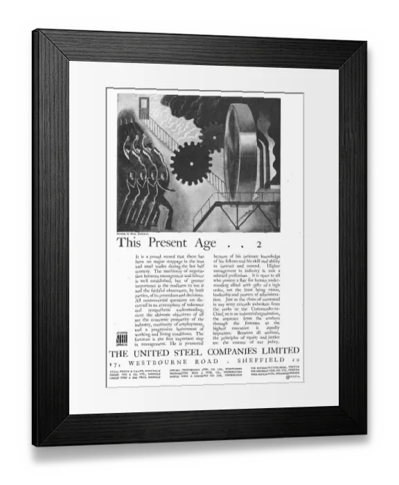 Framed Print : The United Steel Companies Framed Print : The United Steel Companies