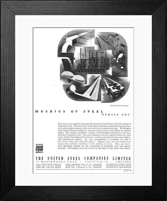 Framed Print : The United Steel Companies Framed Print : The United Steel Companies