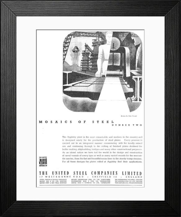 Framed Print : The United Steel Companies Framed Print : The United Steel Companies