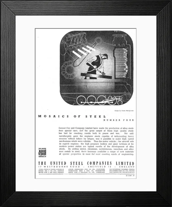 Framed Print : The United Steel Companies Framed Print : The United Steel Companies