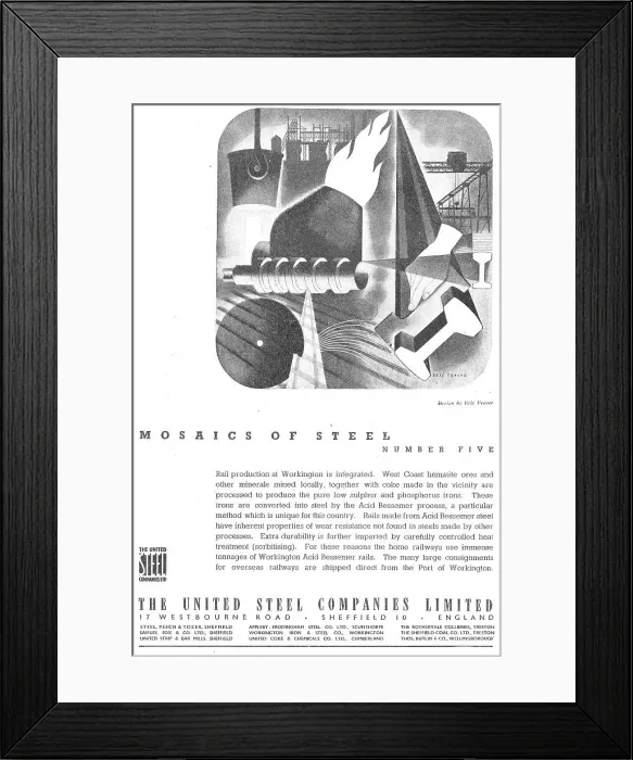 Framed Print : The United Steel Companies Framed Print : The United Steel Companies