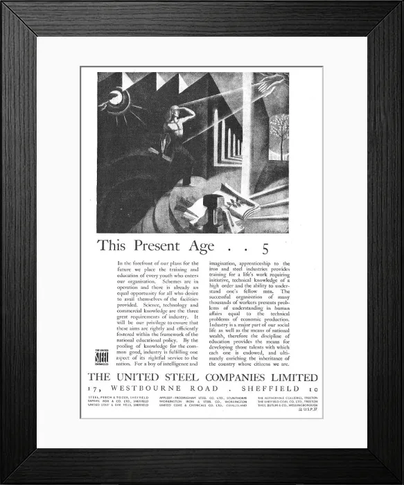 Framed Print : The United Steel Companies Framed Print : The United Steel Companies