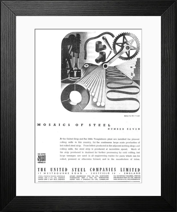 Framed Print : The United Steel Companies Framed Print : The United Steel Companies