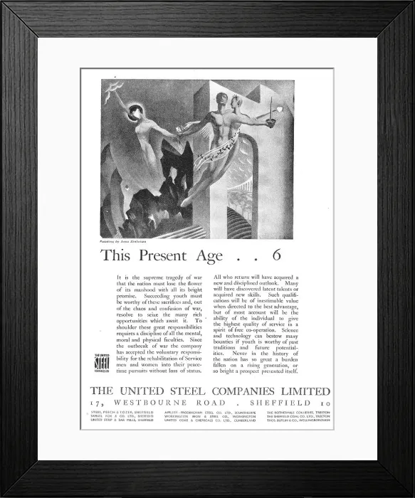 Framed Print : The United Steel Companies Framed Print : The United Steel Companies