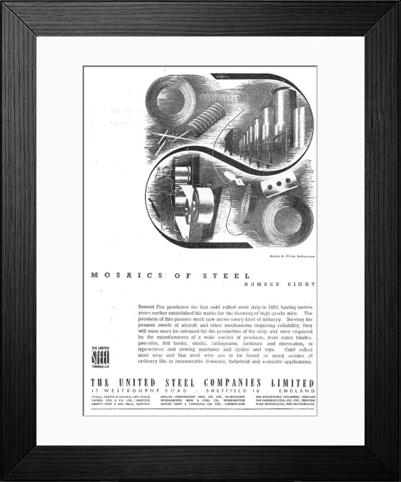 Framed Print : The United Steel Companies Framed Print : The United Steel Companies