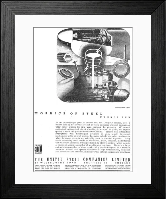 Framed Print : The United Steel Companies Framed Print : The United Steel Companies
