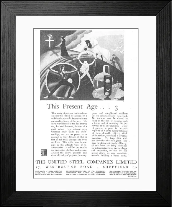 Framed Print : The United Steel Companies Framed Print : The United Steel Companies