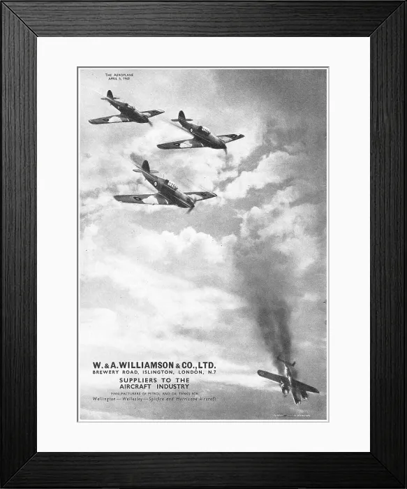Framed Print : W & A.Williamson - Aircraft Sheet Metal Specialists Framed Print : W & A.Williamson - Aircraft Sheet Metal Specialists