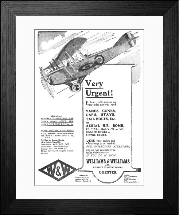 Framed Print : Williams & Williams - Engineers. Parts Framed Print : Williams & Williams - Engineers. Parts