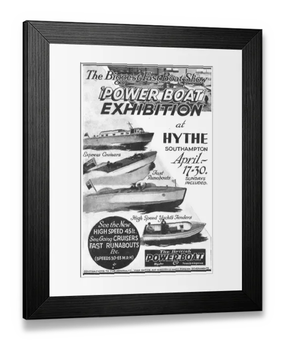 Framed Print : British Power Boat Company General Service Launches Framed Print : British Power Boat Company General Service Launches