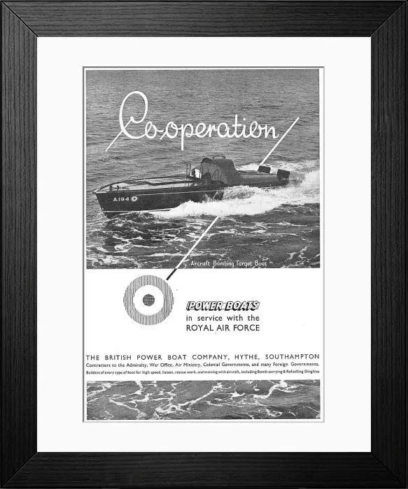 Framed Print : British Power Boat Company - RAF Launches Framed Print : British Power Boat Company - RAF Launches