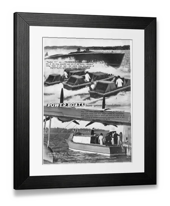 Framed Print : British Power Boat Company - Panther III Power Boat Framed Print : British Power Boat Company - Panther III Power Boat