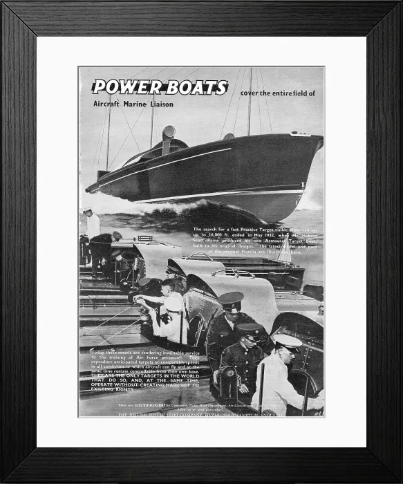 Framed Print : British Power Boat Company General Service Launches Framed Print : British Power Boat Company General Service Launches