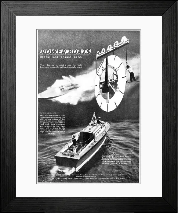 Framed Print : British Power Boat Company General Service Launches Framed Print : British Power Boat Company General Service Launches