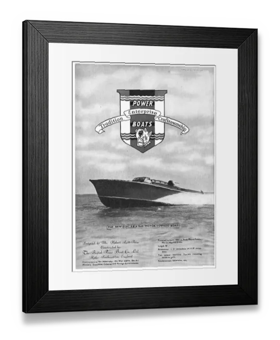 Framed Print : British Power Boat Company General Service Launches Framed Print : British Power Boat Company General Service Launches