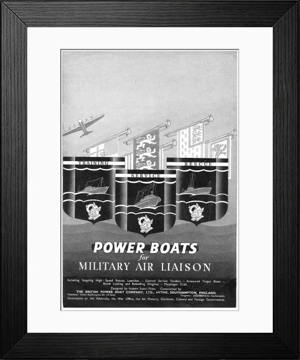 Framed Print : British Power Boat Company General Service Launches Framed Print : British Power Boat Company General Service Launches