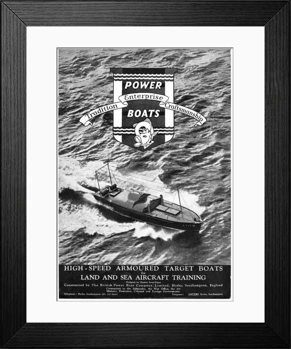 Framed Print : British Power Boat Company General Service Launches Framed Print : British Power Boat Company General Service Launches