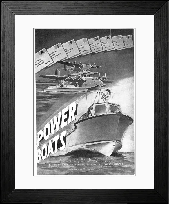 Framed Print : British Power Boat Company General Service Launches Framed Print : British Power Boat Company General Service Launches