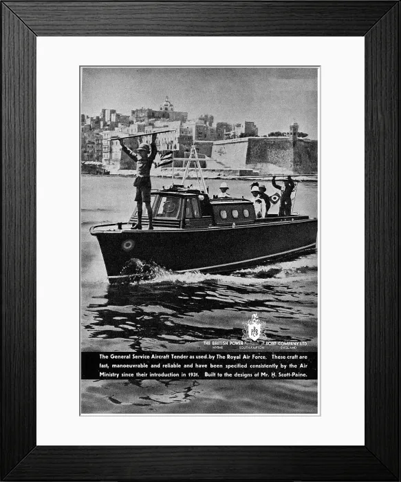 Framed Print : British Power Boat Company General Service Launches Framed Print : British Power Boat Company General Service Launches