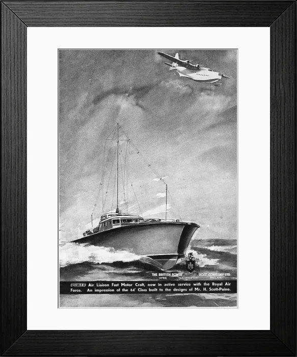 Framed Print : British Power Boat Company Air Liason Framed Print : British Power Boat Company Air Liason