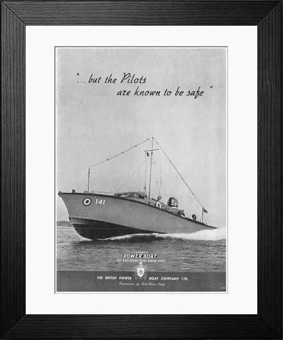 Framed Print : British Power Boat Company - Ocean Going Framed Print : British Power Boat Company - Ocean Going
